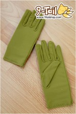 ถุงมือสั้น สีเขียว